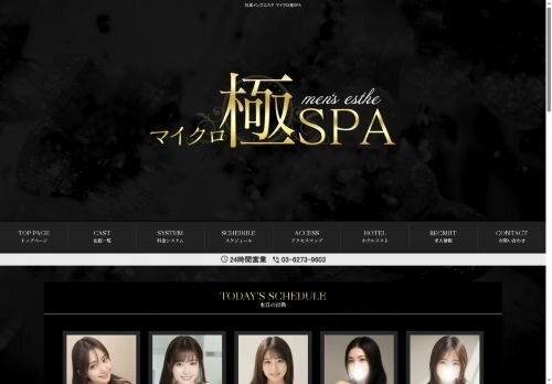 マイクロ極SPAの公式ホームページ