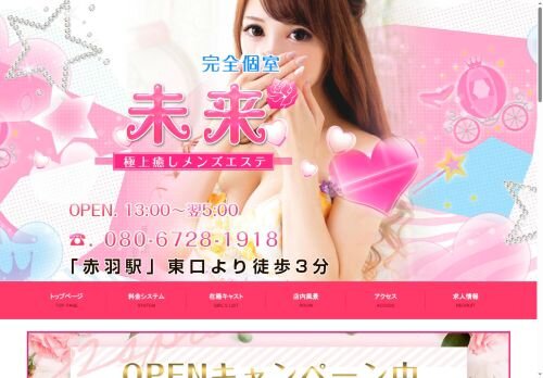 未来の公式ホームページ