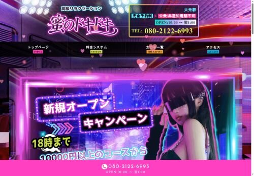 蜜のドキドキの公式ホームページ