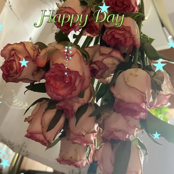 ドライフラワー・:*+🌹・:*+