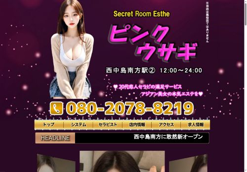 ピンクウサギの公式ホームページ