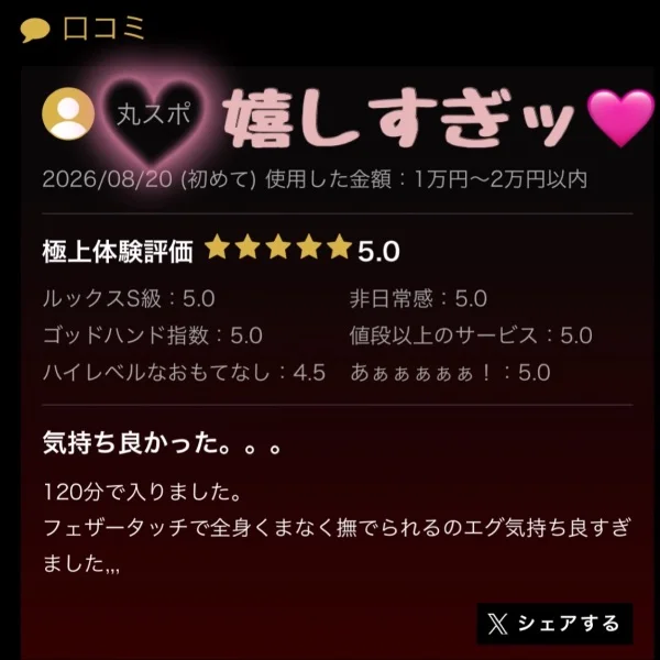 口コミ♡ありがとう