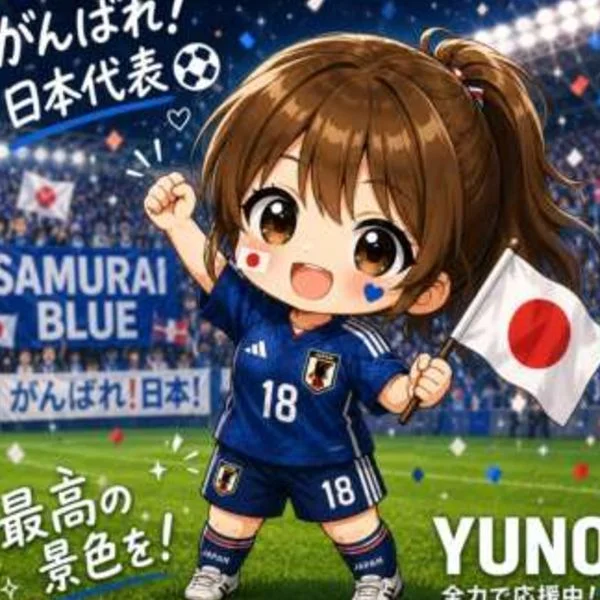 朝5時から全力応援📣⚽️
