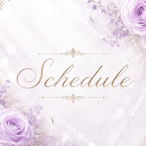 今週のschedule🌷🌷🌷