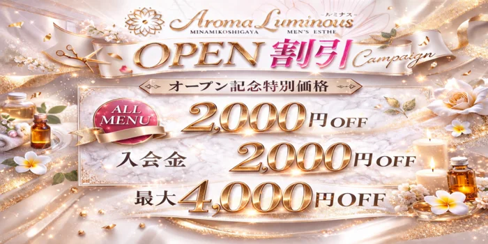 越谷メンズエステ Aroma Luminous-ルミナス-