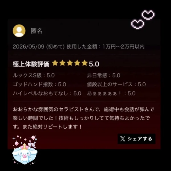 2つ目の口コミ...♪*ﾟ