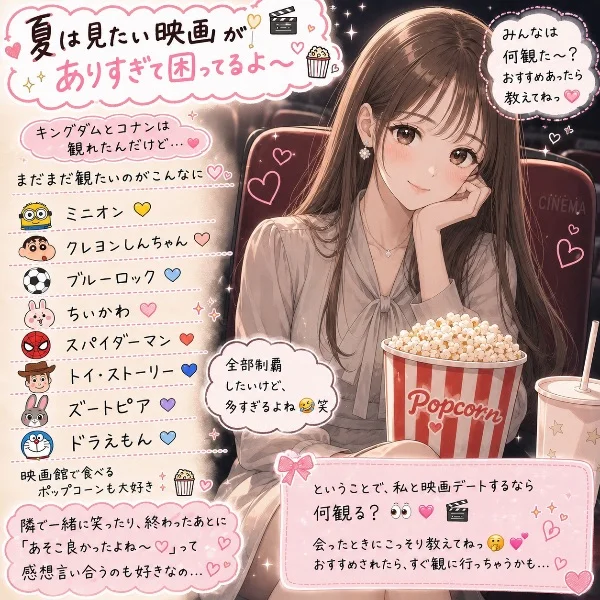 🎬私と映画デートするなら??💕🍿🎬👀