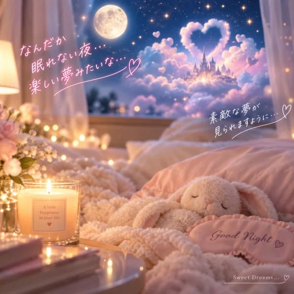 なんだか眠れない夜…🌙💕